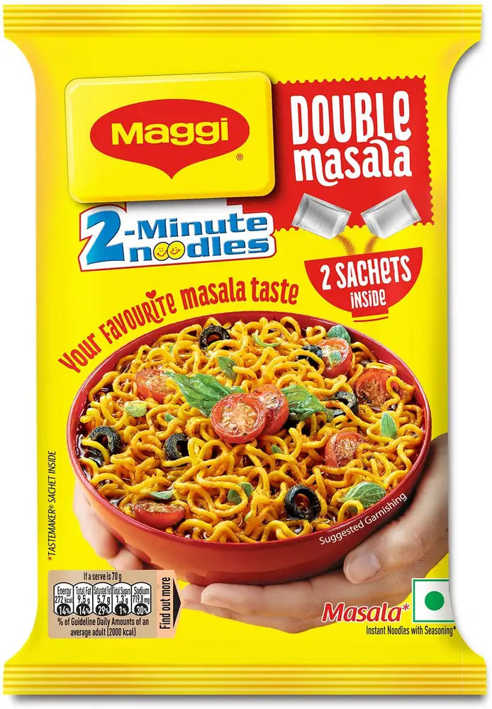 Maggi double masala noodles instant vegetarian(95)g