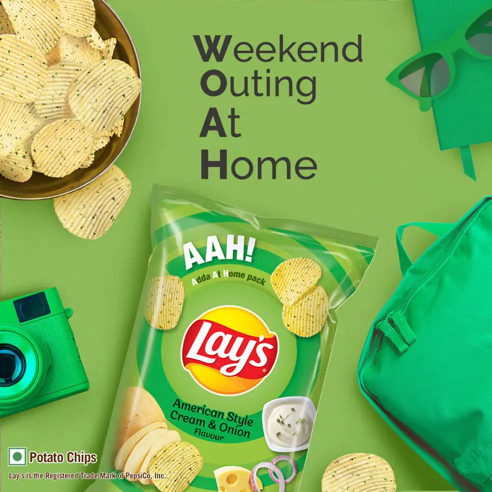 Lays american style cream onion chips