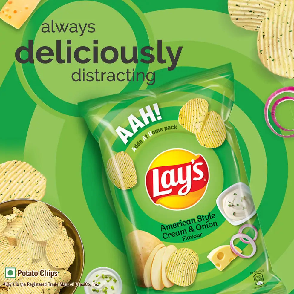 Lays american style cream onion chips