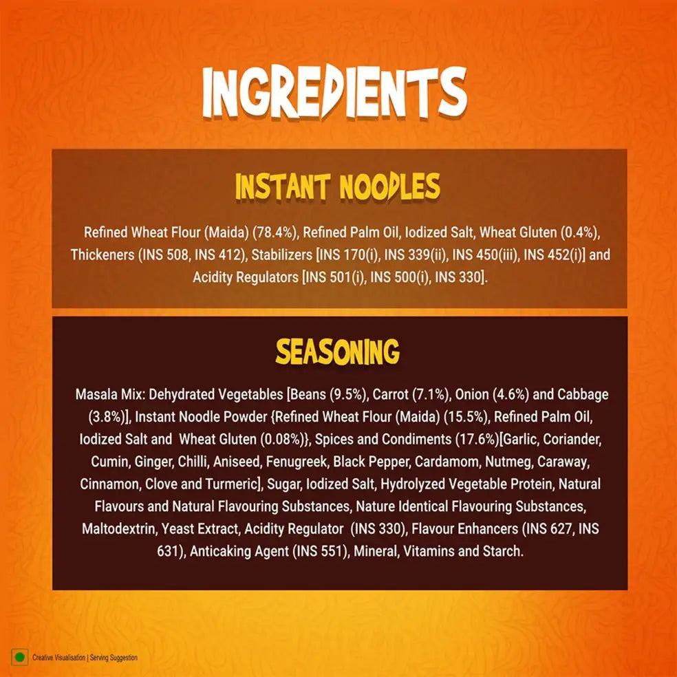Yippee Magic Masala Instant Noodles with Added Veggies